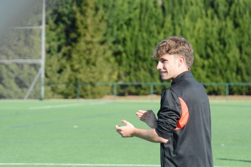 Arkaitz Díez entrenando